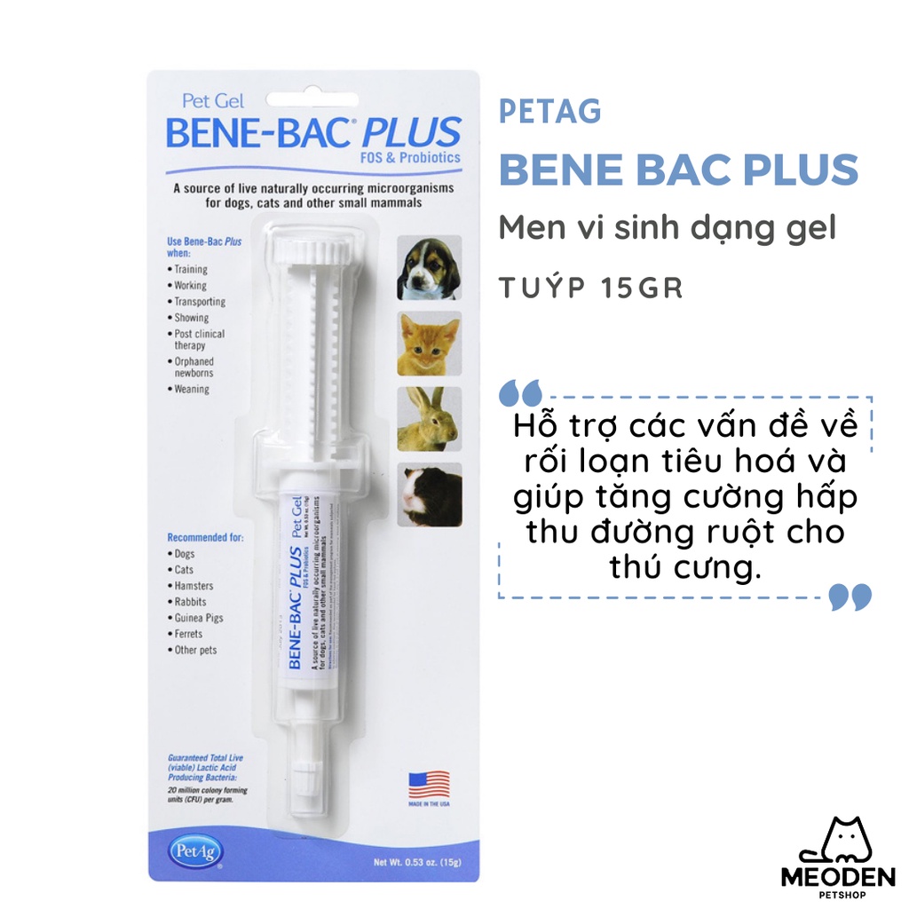 Men tiêu hóa cho chó mèo Bene Bac Plus
