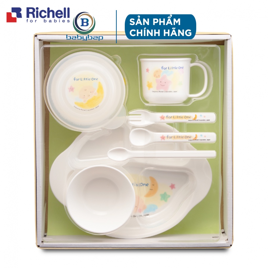 Bộ Ăn Dặm 9 Món Richell Dùng Được Trong Lò Vi Sóng
