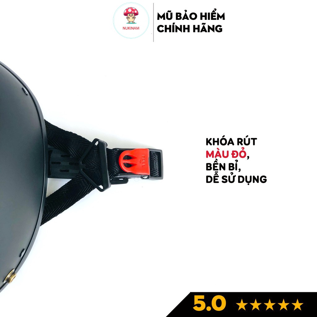 Mũ bao hiểm 1 2 đầu cao cấp Kèm kính chắc chắn, mũ bảo hiểm nửa đầu màu Trơn mẫu mới 2022