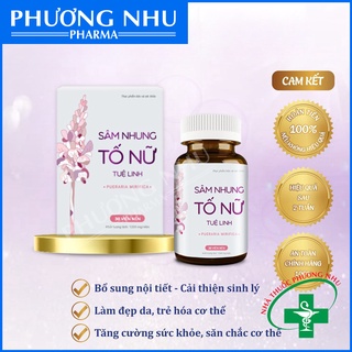 Sâm nhung tố nữ Tuệ Linh - Bổ sung nội tiết tố, cải thiện sinh lý nữ, đẹp da - Lọ 30 viên - [Chính hãng]