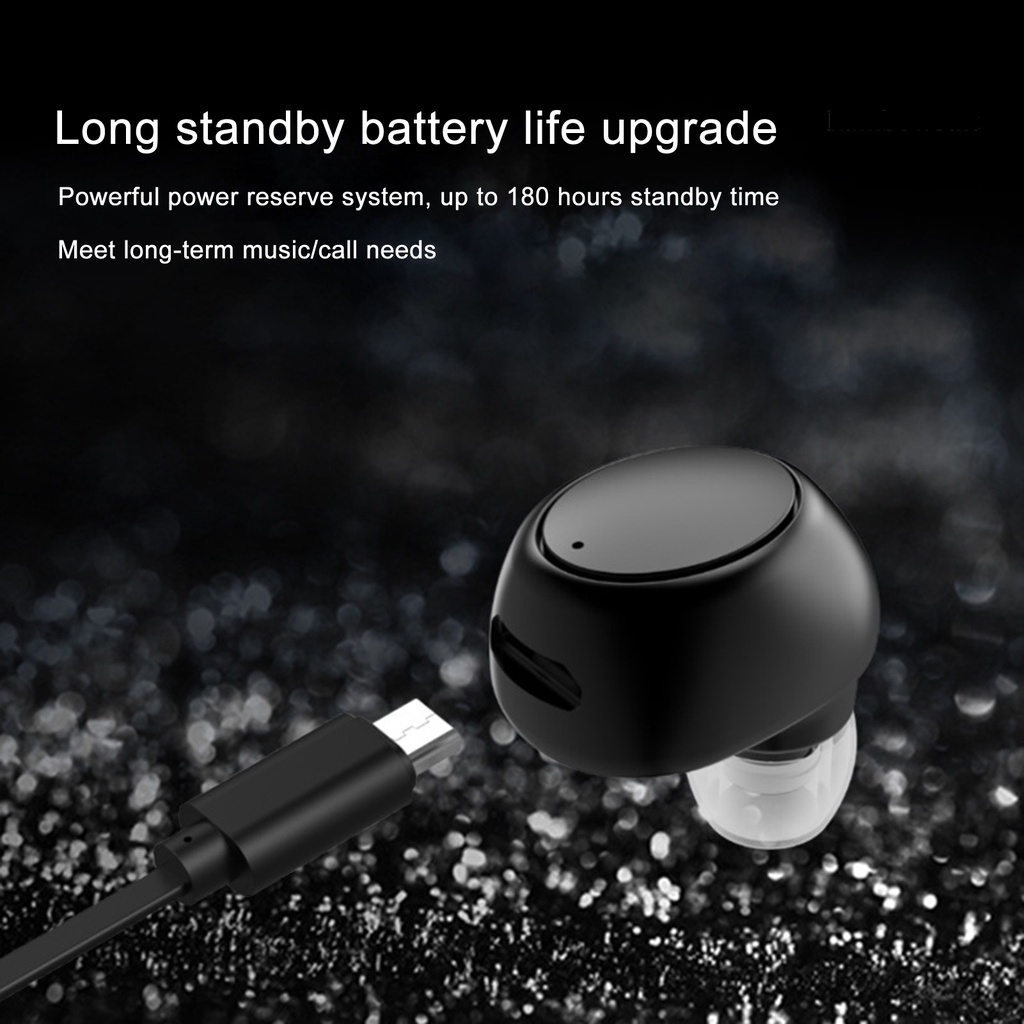 Tai Nghe Nhét Tai Rb- 1 X6 Bluetooth 5.0 Không Dây Chống Thấm Nước Điện Thoại