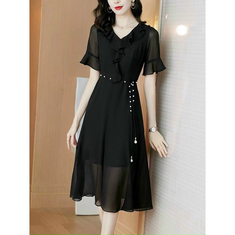 (HCM) Đầm voan chiffon 2 lớp Thời Trang siêu xinh , tôn dáng sành điệu cho các quý cô quý chị em KOKO MI FASHION