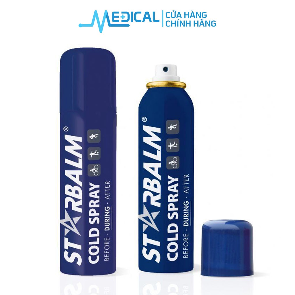 Xịt lạnh hỗ trợ thể thao STARBALM Cold Spray 150ml sản xuất tại Hà Lan - MEDICAL