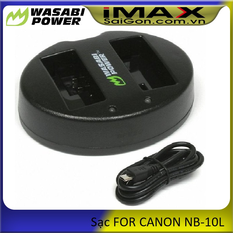 BỘ 1 VIÊN PIN VÀ 1 SẠC WASABI FOR CANON NB-10L