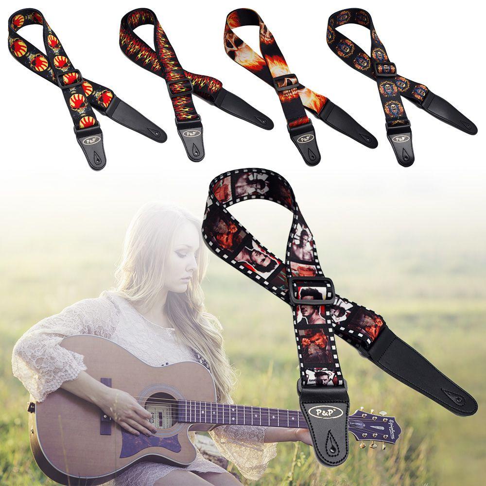 SUSANS Dây Đeo Đàn Guitar Dập Nổi Nhiều Kiểu Dáng Có Thể Điều Chỉnh