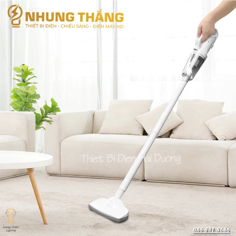 Máy Hút Bụi Cầm Tay Mini Không Dây Cao Cấp ST-61010eg , ST-6101 - Lực Hút Siêu Mạnh 12000PA-120W - Sạc Tích Điện
