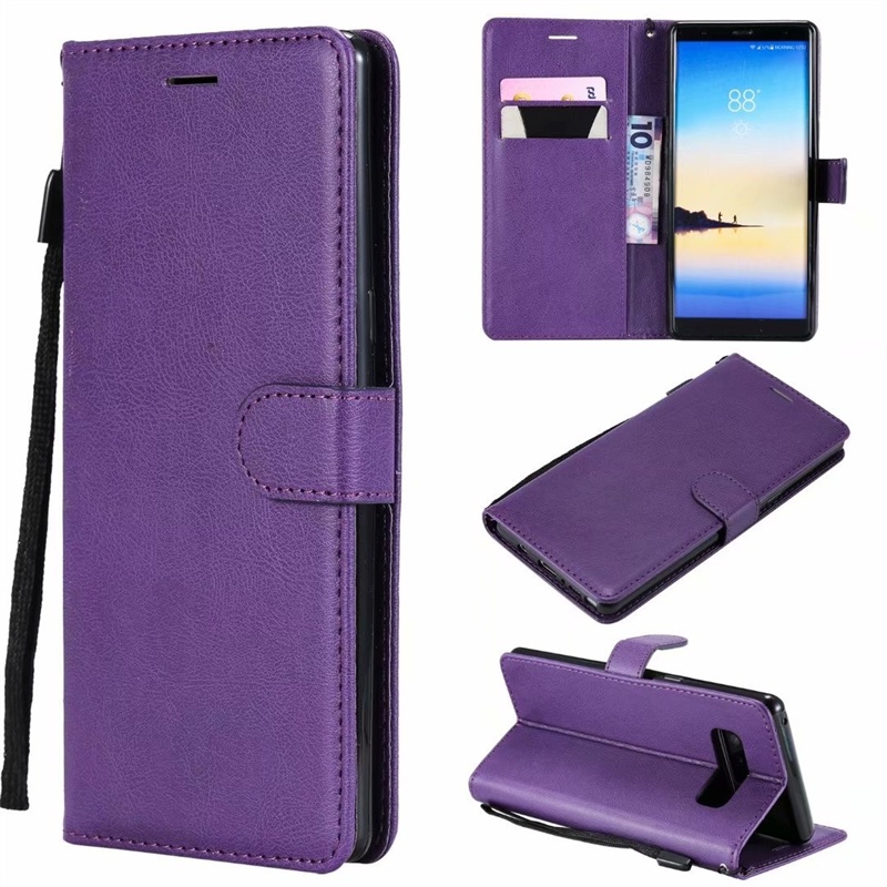 Bao Da PU Điện Thoại Nắp Lật Kèm Ngăn Đựng Thẻ Chống Sốc Cho Samsung Galaxy Note 3 4 8 9 10 20 Plus Pro Ultra note10 + Giá Đỡ