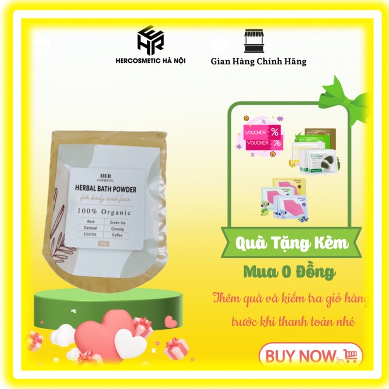 Gói tắm trắng thảo mộc 50gr, tắm trắng dưỡng da toàn thân tại nhà