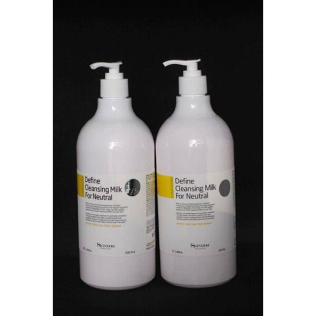 Sữa mềm rửa mặt Skindom 1000ml Define Cleansing Milk For Neutral, dành cho da khô