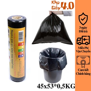 FSALE Cuộn túi đựng rác tự phân hủy bảo vệ môi trường Tuấn Ngọc kích thước 45x53cm
