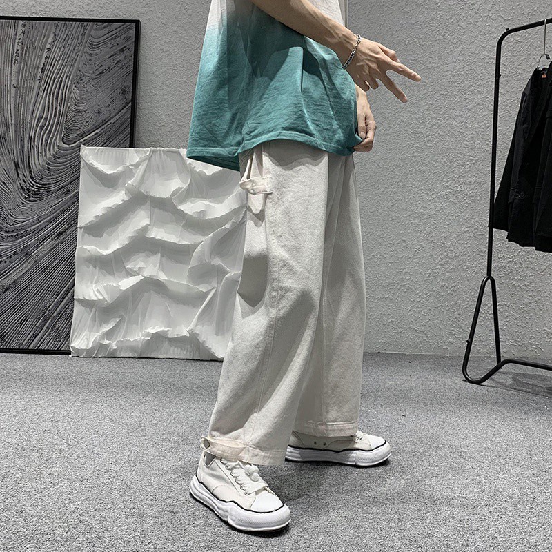 quần bò nam thời trang quần jean nam cao cấp quần tiếng Nhật  jean ống rộng from rộng quần nam hàn quốc unisex quần jean nữ chất đũi cao cấp quần jean