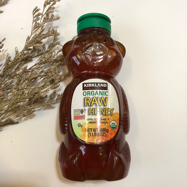 Mật Ong Gấu Hữu Cơ Kirkland Signature Organic Raw Honey 680g