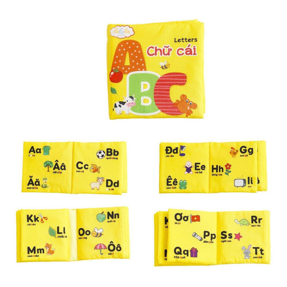 Bộ 8 cuốn Sách vải Lalala baby, kích thích đa giác quan: My very first book/ Cuốn sách đầu tiên của bé