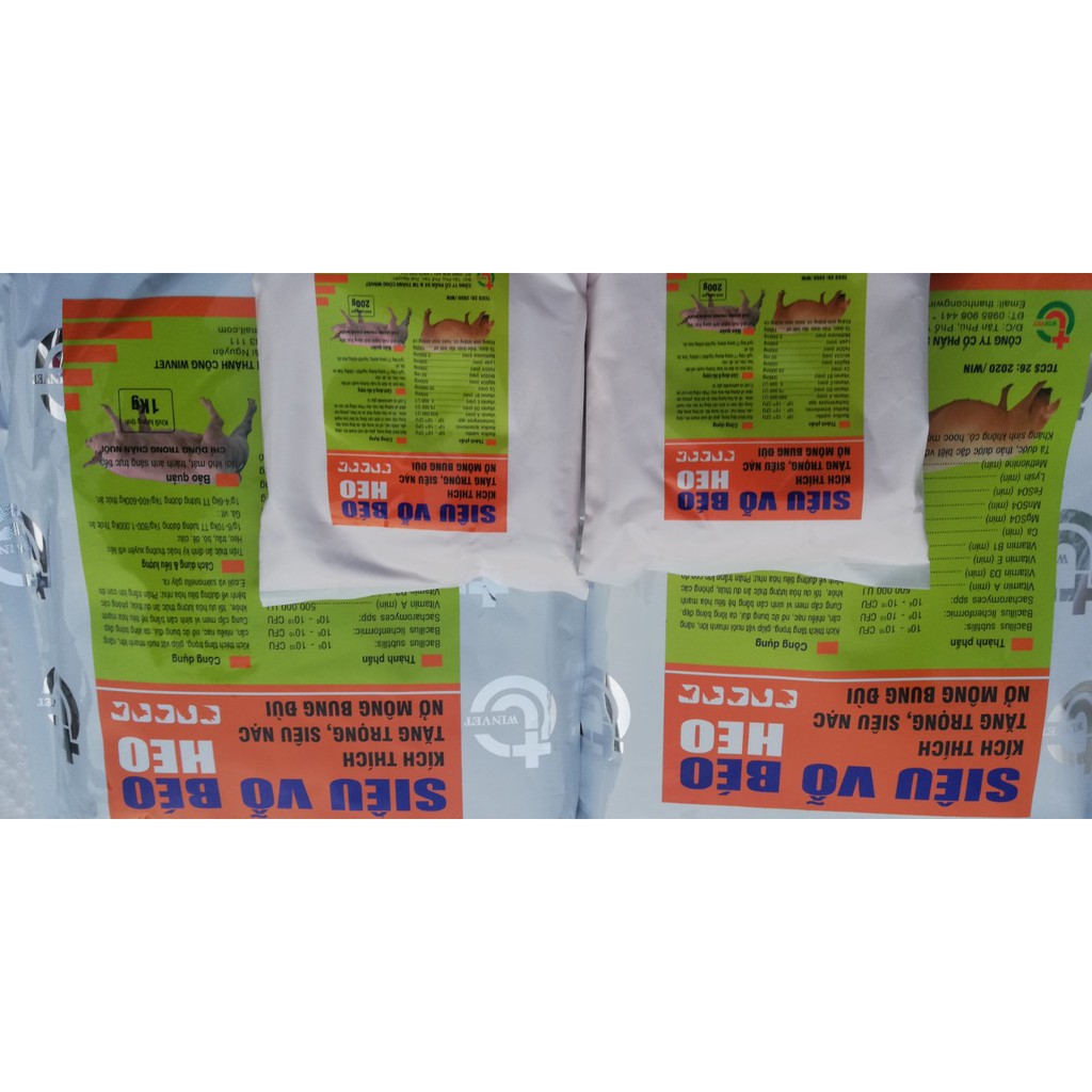 Siêu Vỗ Béo Heo ( Lợn) 1kg/1 túi | BigBuy360 - bigbuy360.vn