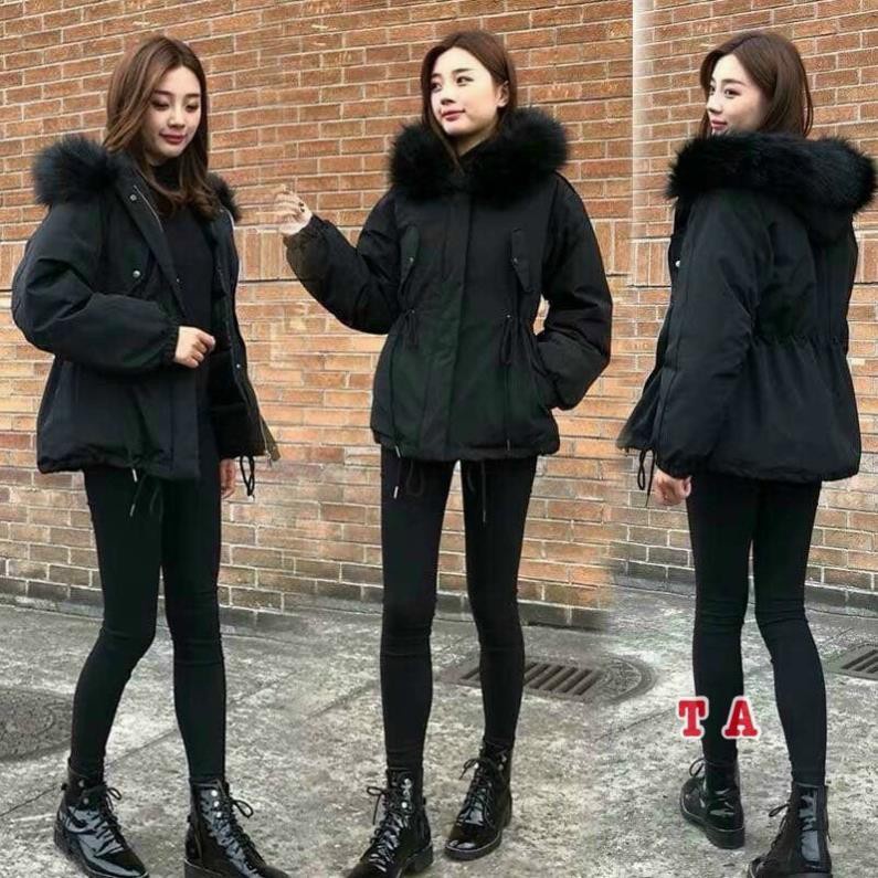 Áo khoác kaki mũ lông cao cấp. | BigBuy360 - bigbuy360.vn