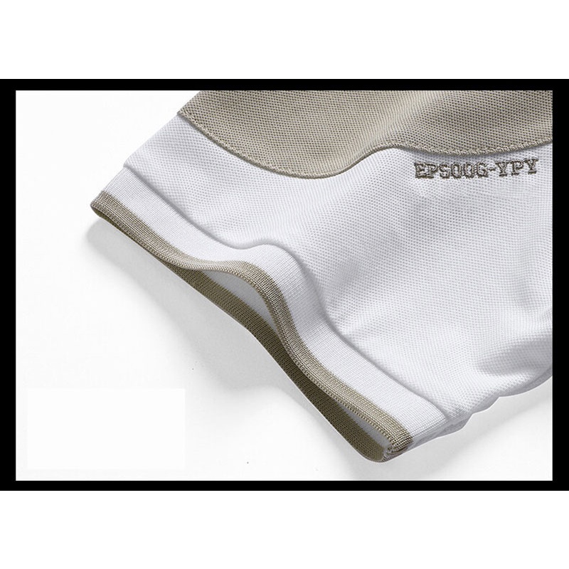 Áo polo Ngắn Tay Cổ Bẻ Nhiều Lớp Thoáng Khí Màu Sắc Đơn Giản Dành Cho Nam