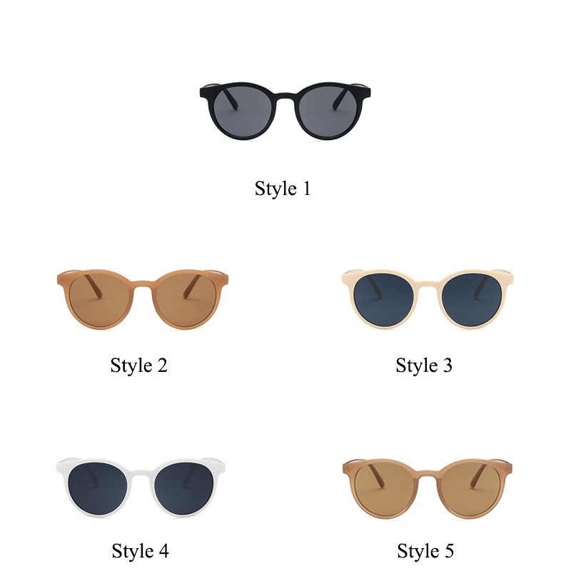 Kính râm gọng tròn với tròng chống tia UV400 nhiều kiểu sành điệu Sunglasses