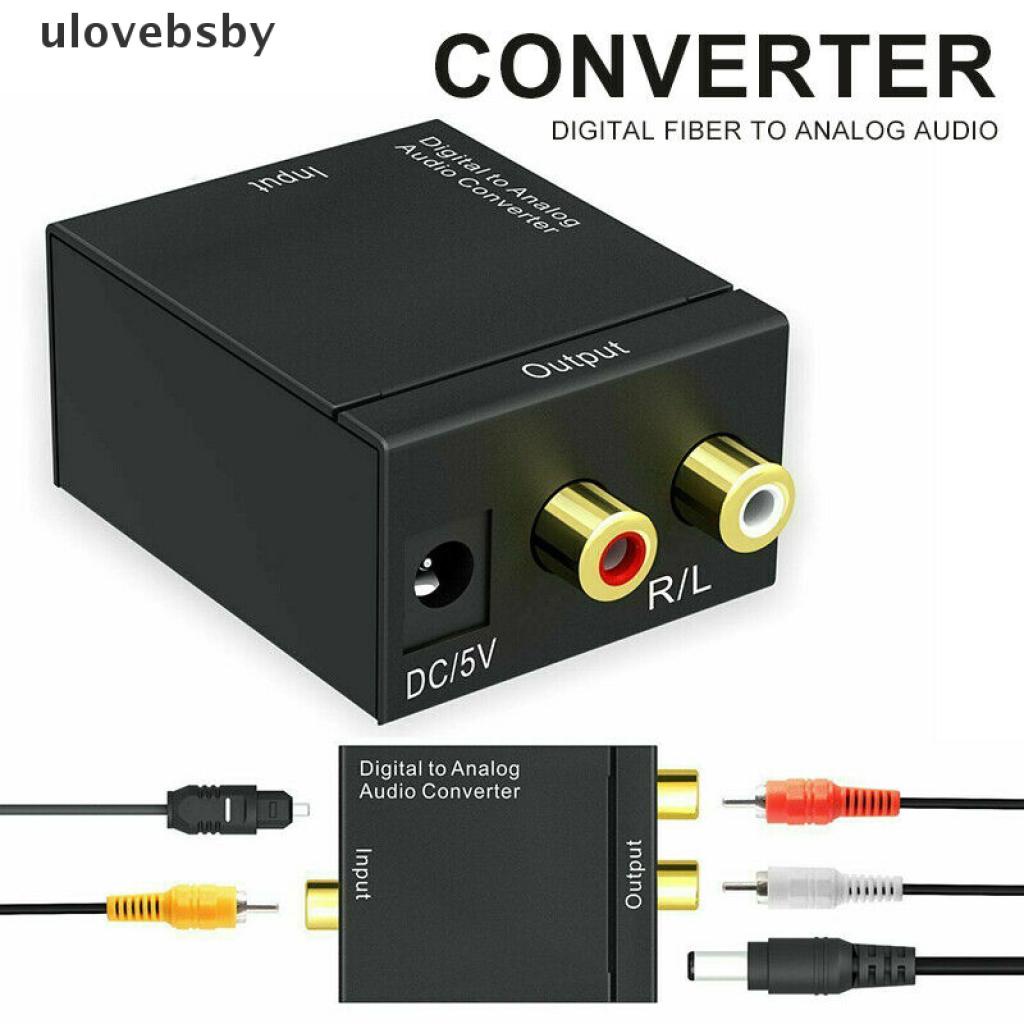 [ulovebsby] Optical Coaxial Toslink Digital to Analog Audio Converter Adapter RCA L/R 3.5mm [ulovebsby]