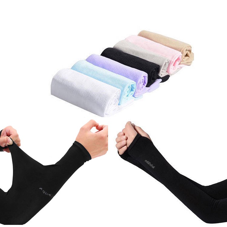 Băng Tay Chống Nắng Tia UV Aqua-X Màu Đen Bảo Vệ Cánh Tay Khi Hoạt Động Ngoài Trời