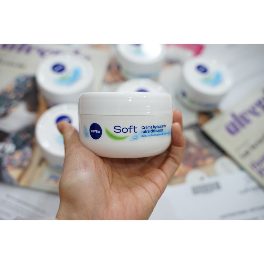 Kem Dưỡng ẩm Nivea Soft 200ml - Làm mềm mịn, sáng da, giữ ẩm chuyên sâu