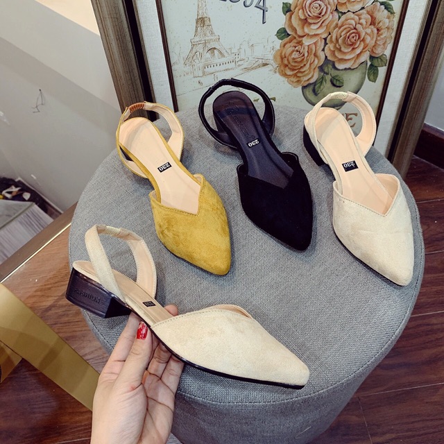 [HÀNG SẴN] GIÀY BÚP BÊ MŨI NHỌN ĐƠN GIẢN