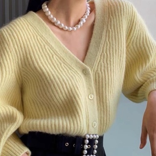 Vòng cổ hạt thô phong cách Hàn Quốc