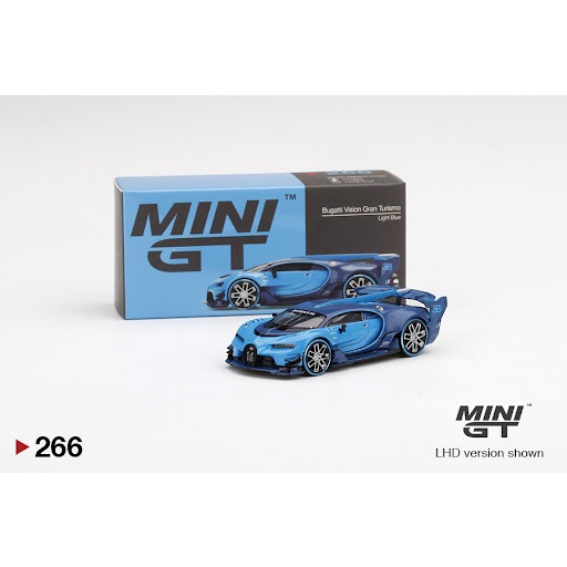Xe mô hình MINI GT Bugatti Vision Gran Turismo Light Blue 1:64