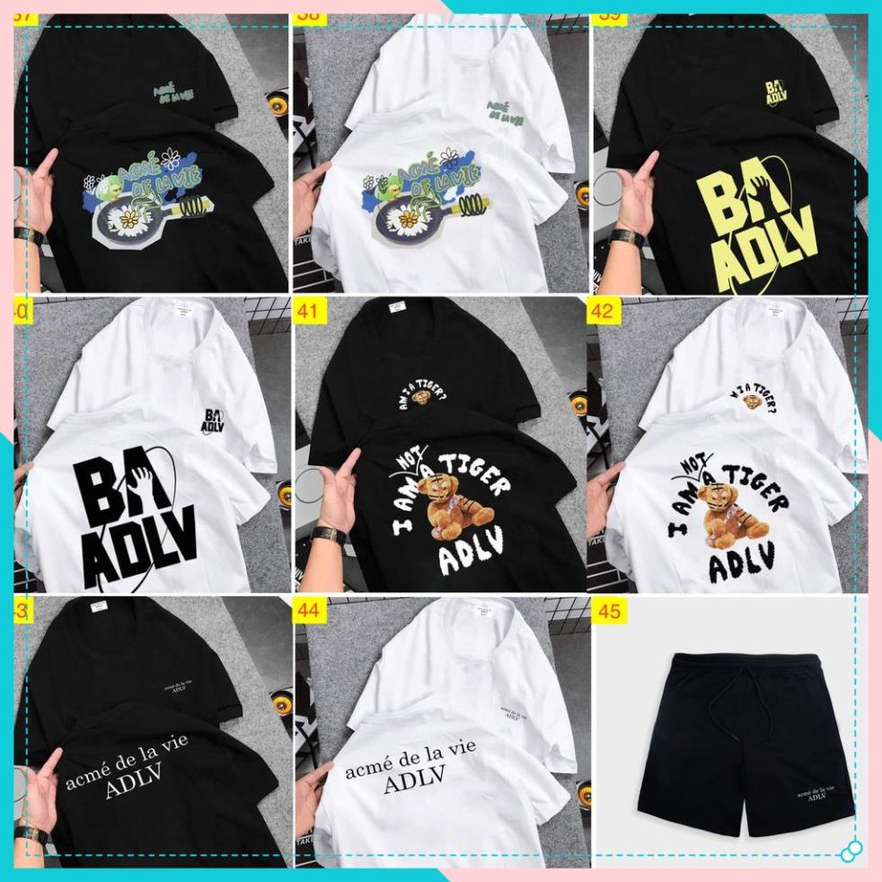 Áo Thun Nam Nữ ADLV Form Rộng Cotton 100% 2 Chiều