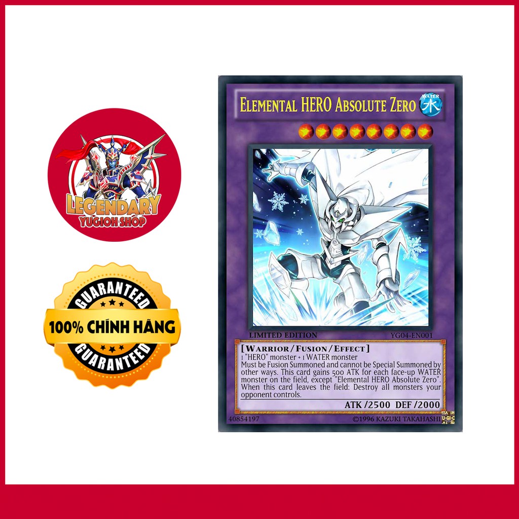 [Thẻ Bài Yugioh Chính Hãng] Elemental HERO Absolute Zero