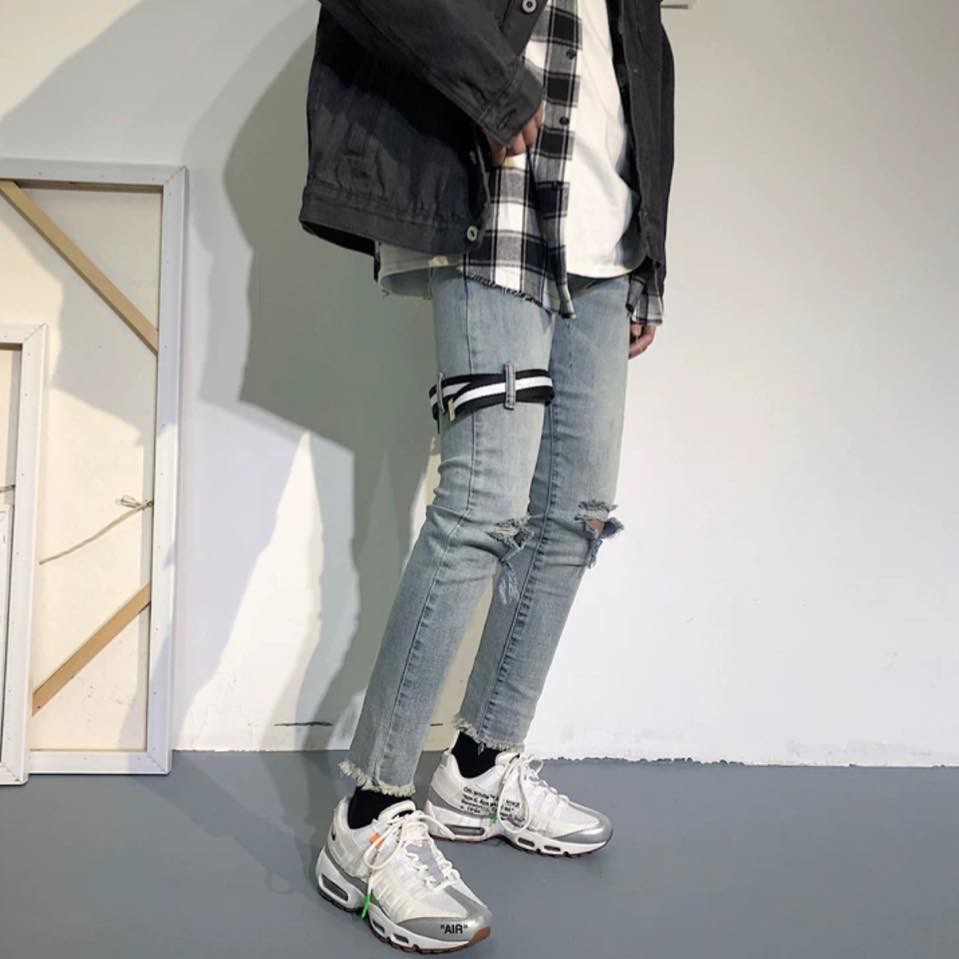 Quần JEAN KUN101 Quần baggy jeans Nam hàn quốc | BigBuy360 - bigbuy360.vn