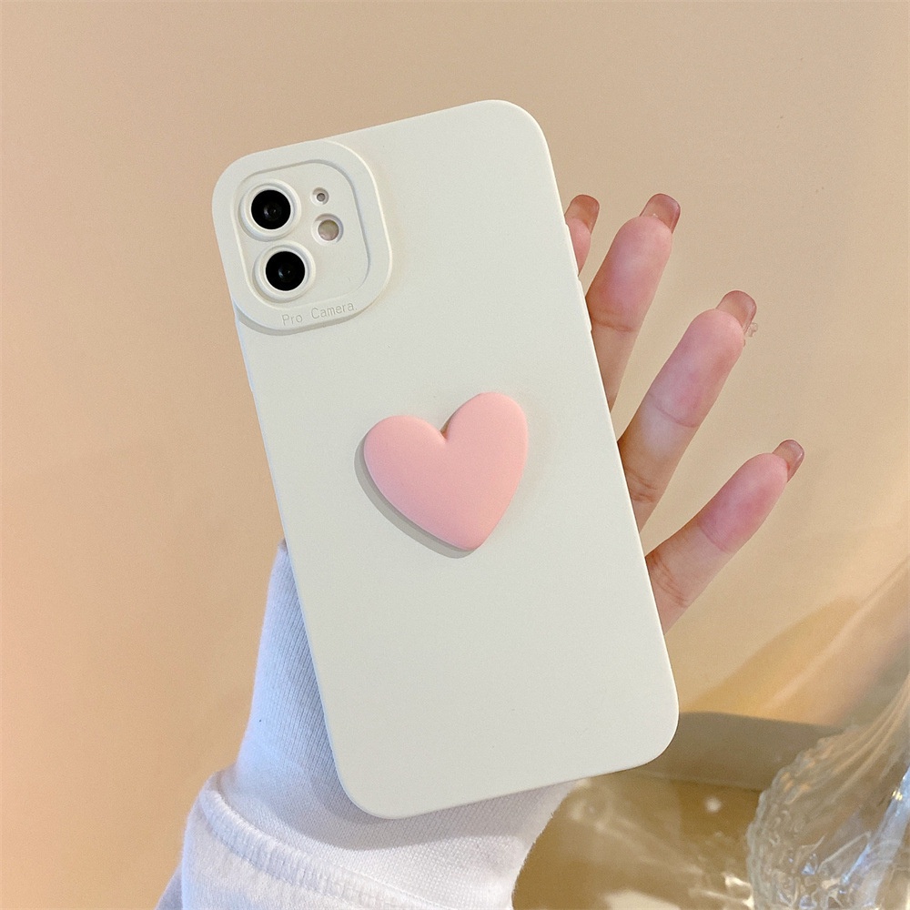 Heart Plastic Phone Cover compatible for ip13/12pro XR 7/8p 11 xs max