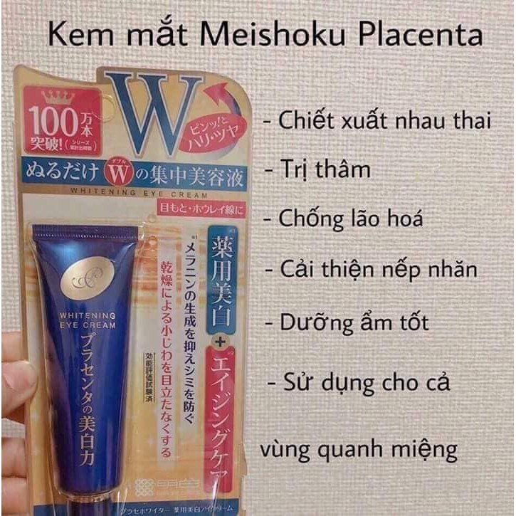 [ Chất lượng ] Kem dưỡng mắt Meishoku Whitening Eye cao cấp