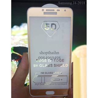 Kính cường lực 5D Full keo,full màn hình Samsung galaxy J4 2018 Màu vàng