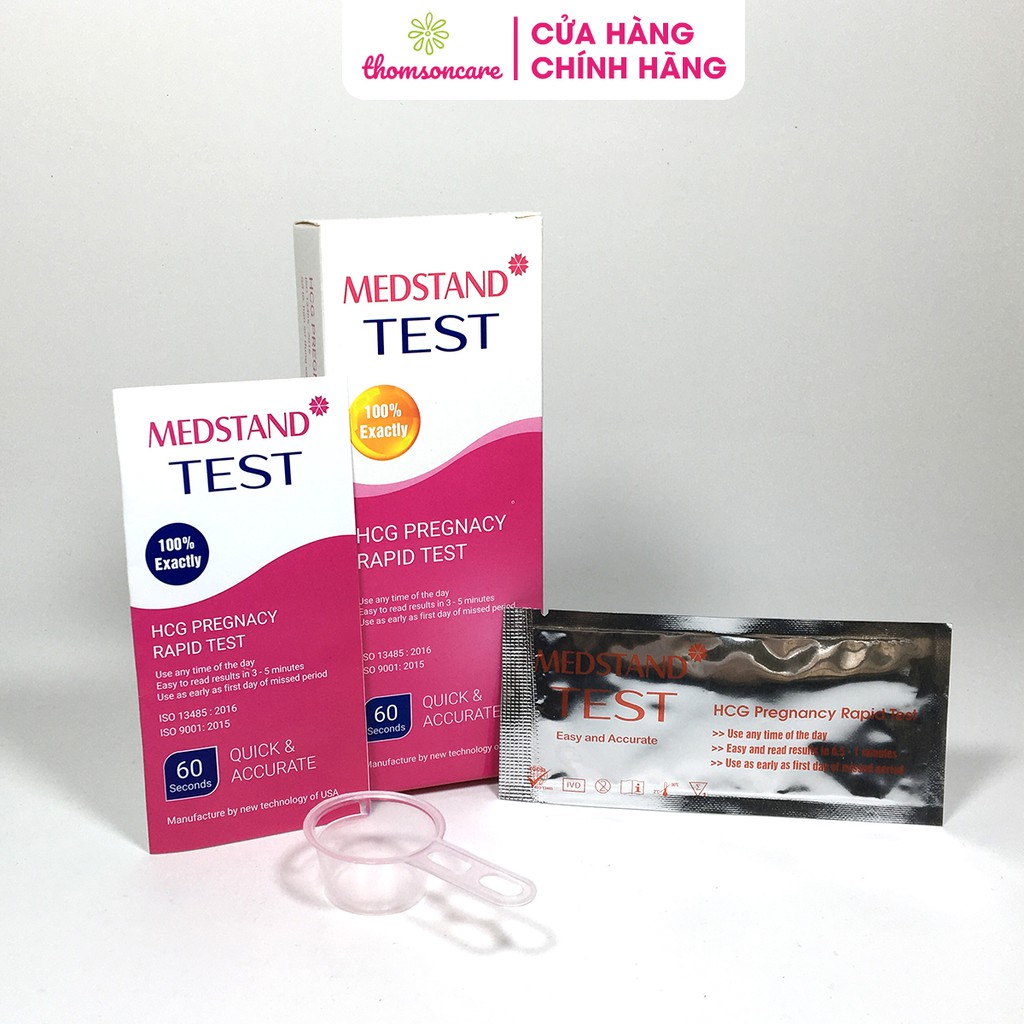 Que thử thai Medstand Test - Nhanh - Chính xác Thử Thai Sau 7 Ngày Quan Hệ Độ Nhậy Cao - Tiện lợi