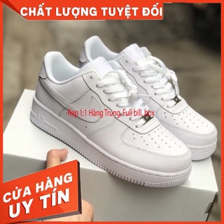 Giày af1 full trắng,giày sneaker air force one.bản trung 1/1 nam nữ đủ size 36-39