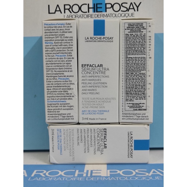 Tinh chất giảm mụn 3 tác động Effaclar Serum La Roche-Posay 3ml