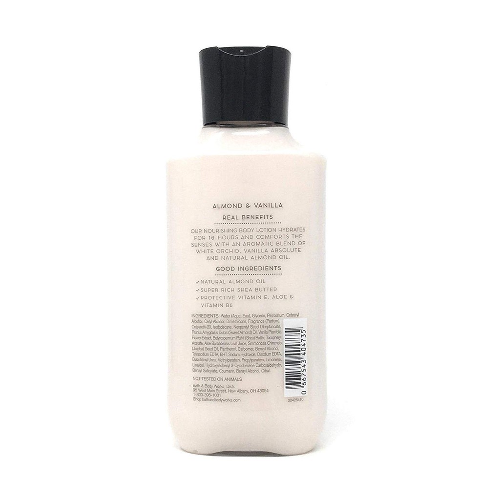 Dưỡng thể giữ ẩm da Bath &amp; Body Works Almond &amp; Vanilla Body Lotion 236ml (Mỹ)