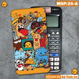 Miếng decal dán máy tính fx-570, fx-580, fx-880, Casio, Vinacal,... Monster Pattern MSP: 25