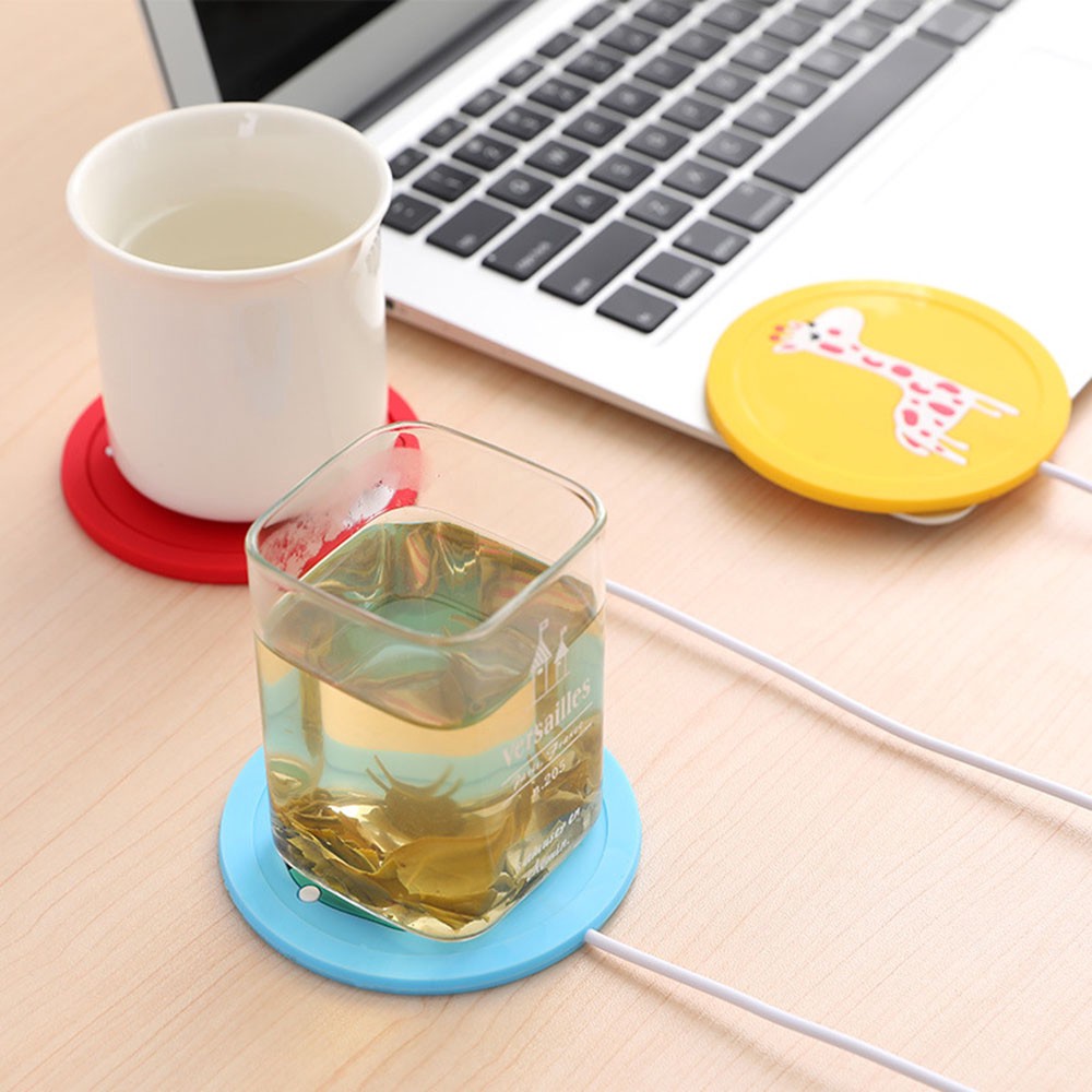 Đế lót ly cốc giữ nhiệt làm ấm cafe nước uống mini sạc USB