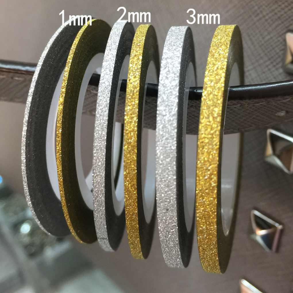 1 Cuộn Dây Kim Tuyến Màu Vàng / Bạc Trang Trí 1mm 2mm 3mm