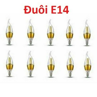 Bộ 10 bóng đèn led nến 5w e14 - ánh sáng vàng