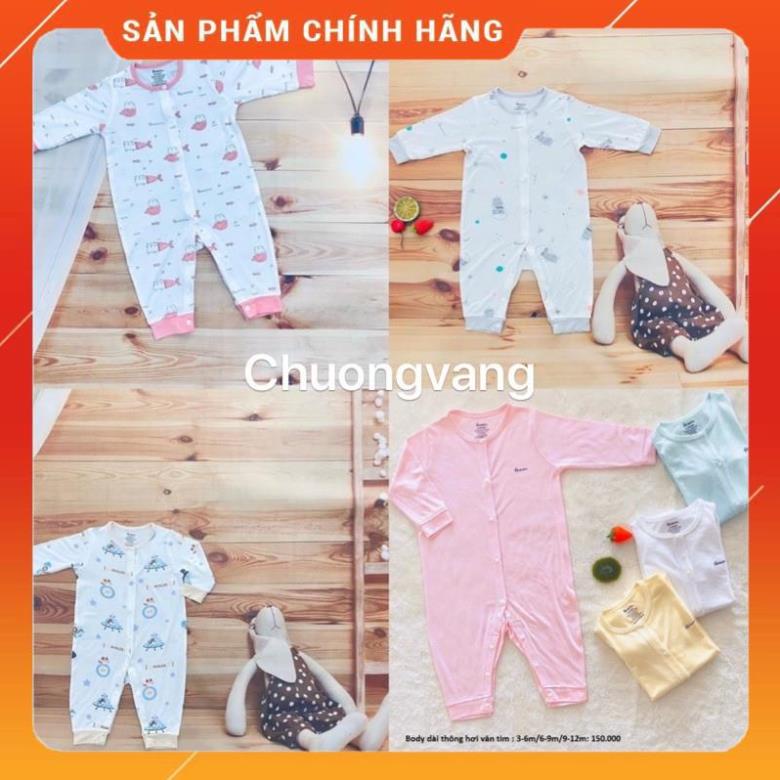 Các mẫu Body Avaler Sợi tre, cotton dài tay họa tiết, màu cho bé