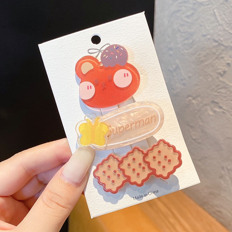 3 Kẹp Tóc Hình Thỏ Dễ Thương Phong Cách Nhật Hàn Cho Nữ