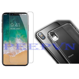 Combo Ốp lưng dẻo và Miếng dán cường lực dành cho iPhone X