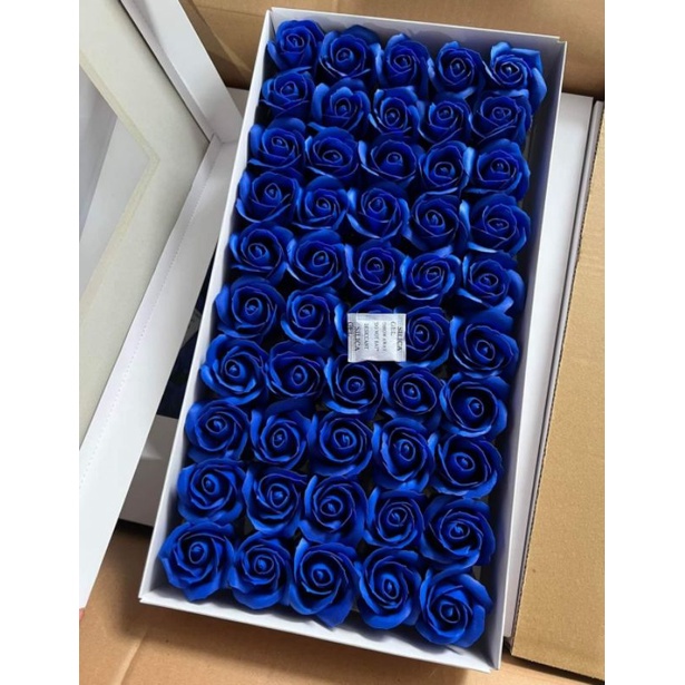 Hộp 50 bông hoa hồng sáp thơm hàng Vip loại 1 bông to /PM shop