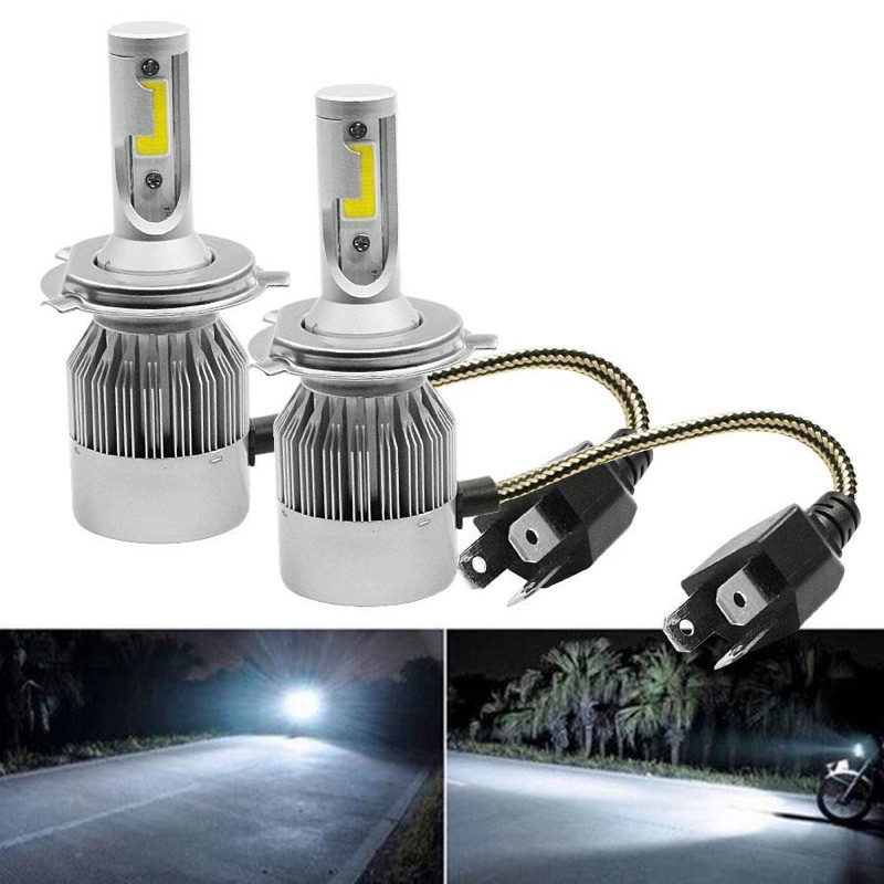Đèn pha Led C6 Headlight mẫu 2021 cải tiến siêu sáng công suất 36W. Lắp xe máy, ô tô.