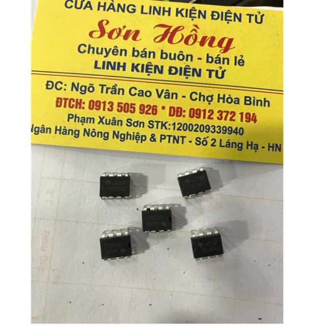 5 con IC LM 358 DIP8 chân cắm