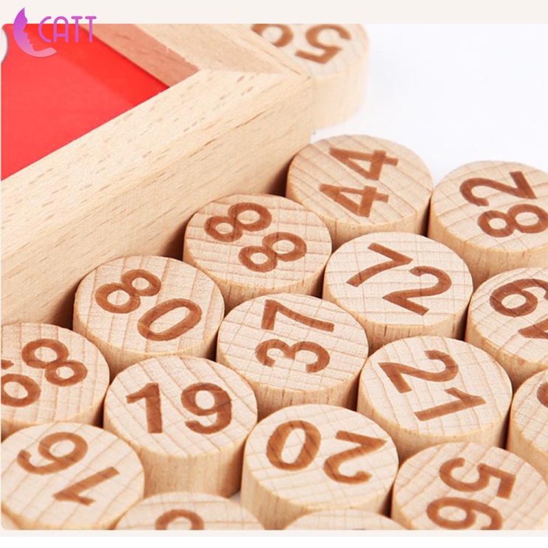 Bộ Đồ Chơi Học Toán Bằng Gỗ 1 Đến 100 Số Montessori Dành Cho Trẻ Em 1 Tuổi