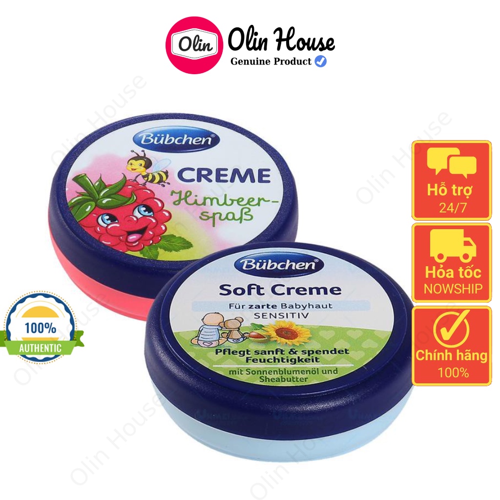 Kem nẻ Bubchen 20ml chống nẻ cho bé giúp dưỡng ẩm da giảm kích ứng chống nẻ da, an toàn cho trẻ sơ sinh Olin House