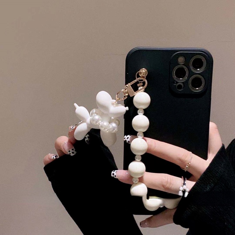 Ốp Điện Thoại Dẻo Họa Tiết Chú Chó Đeo Bong Bóng Dễ Thương Chống Sốc Cho iPhone11 Apple xs max 12pro 7